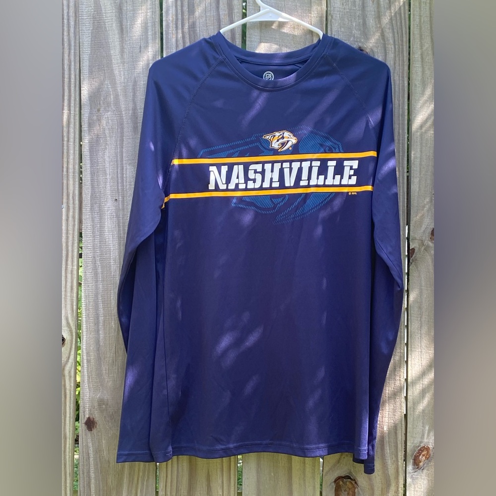 NHL Nashville Predators Blue Long Sleeve Tee